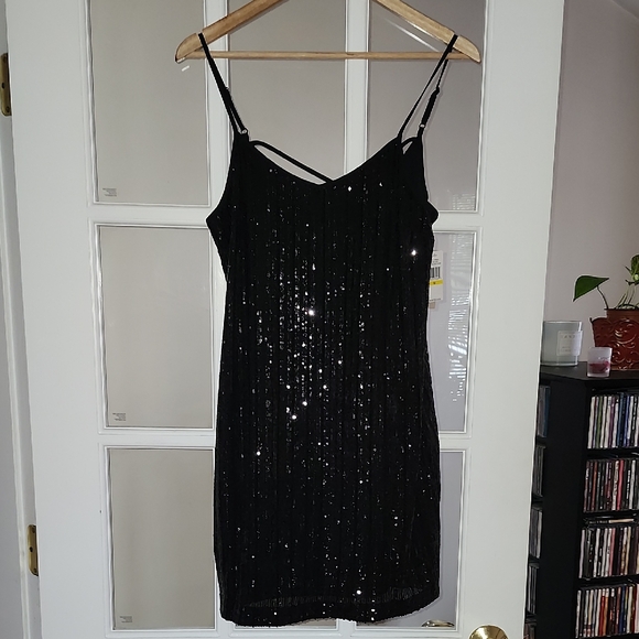 1. State Dresses & Skirts - 1. State Black Sequin Mini Dress